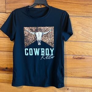 Cowboy Killer Black Kids T-Shirt